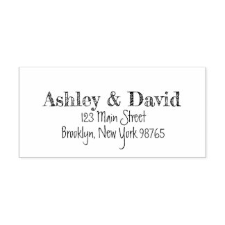 Geselecteerd handgeschreven retouradres zelfinktende stempel