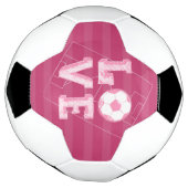 Geselecteerd roze liefde voetbal (Gedraaid)