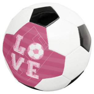 Geselecteerd roze liefde voetbal