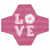 Geselecteerd roze liefde voetbal (Enkel)