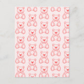 Geselecteerd Schattige Beer Baby shower Informatiekaartje (Achterkant)