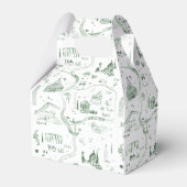 Geselecteerde geïllustreerde kaart van Italië | Br Bedankdoosjes (Achterkant)