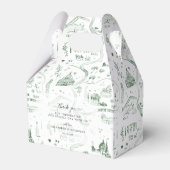 Geselecteerde geïllustreerde kaart van Italië | Br Bedankdoosjes (Voorkant Zijde)