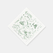 Geselecteerde geïllustreerde kaart van Italië | Br Servet (Hoek)