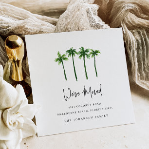 Geselecteerde palmbomen Verandering van adres Verp Aankondiging