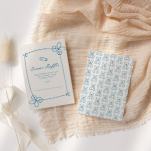 Geselecteerde Schattigee Wavy Bow Lijst Baby Show  Kaart