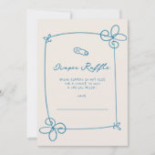 Geselecteerde Schattigee Wavy Bow Lijst Baby Show  Kaart (Voorkant)