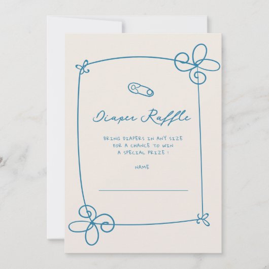 Geselecteerde Schattigee Wavy Bow Lijst Baby Show  Kaart (Voorkant)