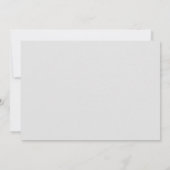 gesellde papieren bergen huwelijksuitnodiging kaart (Achterkant)