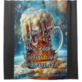 Geselliges Bier  Douchegordijn