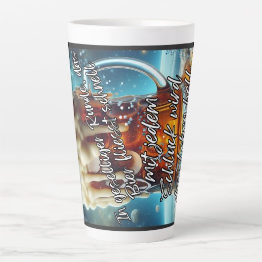 Geselliges Bier  Latte Mok (Voorkant)
