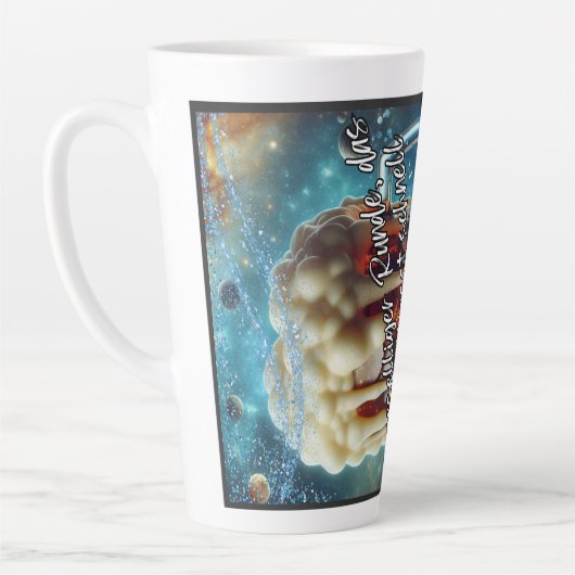 Geselliges Bier Latte Mok (Links)