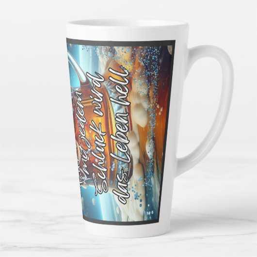 Geselliges Bier Latte Mok (Rechts)