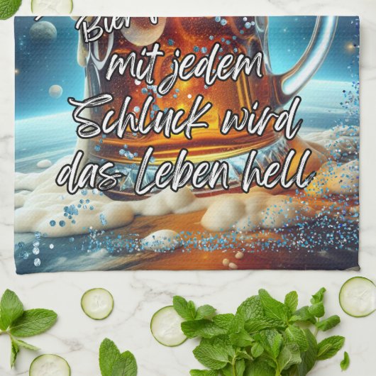 Geselliges Bier  Theedoek (Gevouwen)