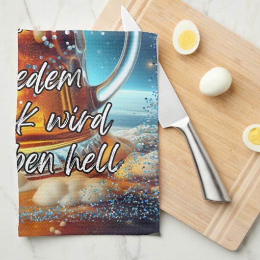 Geselliges Bier  Theedoek (Quarter Fold)