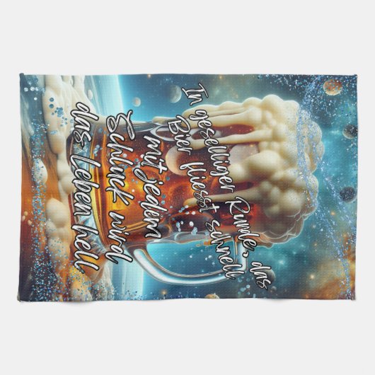 Geselliges Bier  Theedoek (Horizontaal)