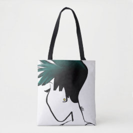 Gesepikte ombre canvas tassen