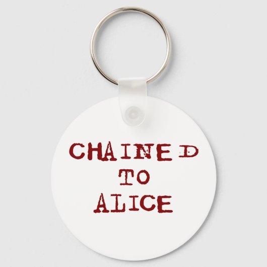 Gesetst aan Alice Sleutelhanger (Voorkant)