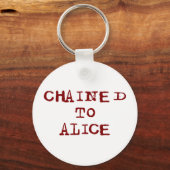 Gesetst aan Alice Sleutelhanger (Voorkant)