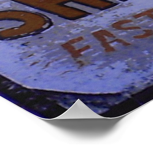 geShaved Ice Sign Poster (Hoek)