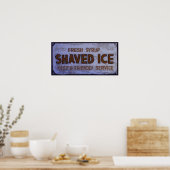geShaved Ice Sign Poster (Keuken)