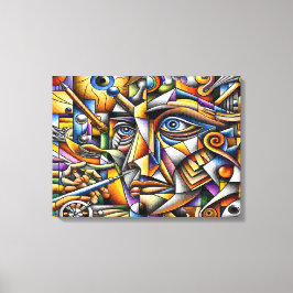 Gesicht Canvas Afdruk