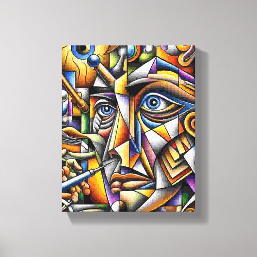 Gesicht Canvas Afdruk (Voorkant)