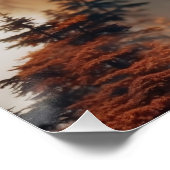 Gesicht des Herbstes – Surreale Schönheit in Orang Perfect Poster (Hoek)