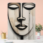 Gesicht - face acryl bord (Huwelijk)