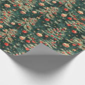 Gesierd kerstinpakpapier cadeaupapier (Hoek)