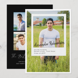 Gesignaleerde Momentopname | 5 Foto Afstudeerfeest Kaart