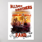 Gesigneerd Allbot Brothers Band Poster (Voorkant)