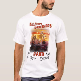 Gesigneerd Allbot Brothers Band Poster T-shirt