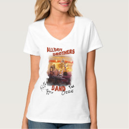 Gesigneerd Allbot Brothers Band T-shirt