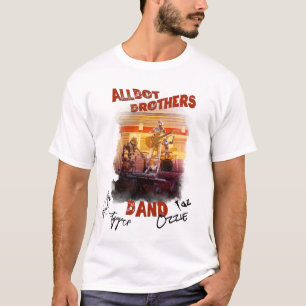 Gesigneerd Allbot Brothers Band T-shirt