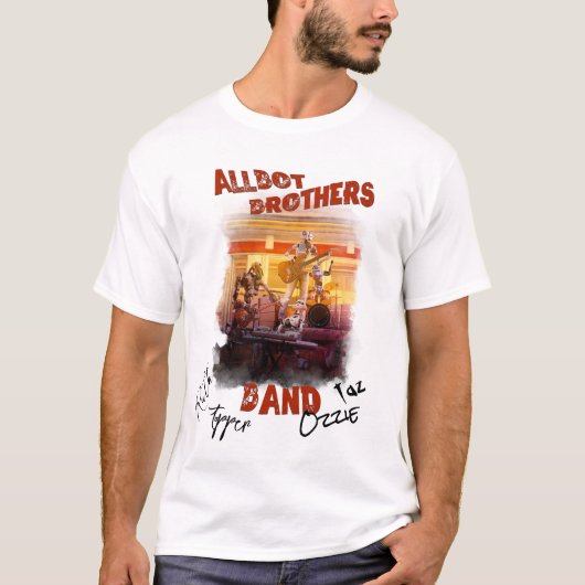 Gesigneerd Allbot Brothers Band T-shirt (Voorkant)