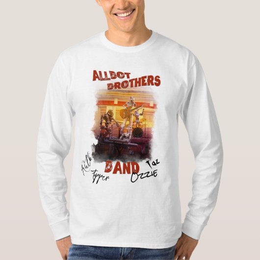 Gesigneerd Allbot Brothers Band T-shirt (Voorkant)