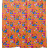 Gesigneerd door kunstenaar Sunset Douchegordijn (Voorkant)