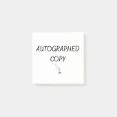 gesigneerd exemplaar post-it® notes (Voorkant)