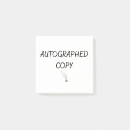 gesigneerd exemplaar post-it® notes