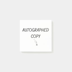 gesigneerd exemplaar post-it® notes