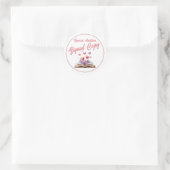 Gesigneerd exemplaar van Book Of Hearts Ronde Sticker (Tas)