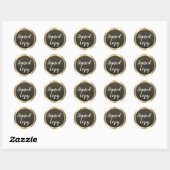 Gesigneerd exemplaar Writer Gold Classic Ronde Sti Ronde Sticker (Vel)