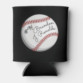 Gesigneerd honkbal Gepersonaliseerd naam Blikjeskoeler (Voorkant)