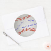 Gesigneerd honkbal Sticker (Envelop)