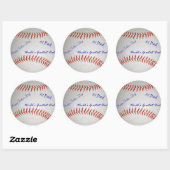 Gesigneerd honkbal Sticker (Vel)