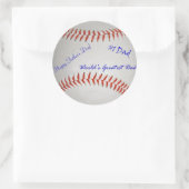 Gesigneerd honkbal Sticker (Tas)