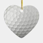 Gesigneerde golfbalcadeaus keramisch ornament (Voorkant)