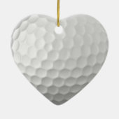Gesigneerde golfbalcadeaus keramisch ornament (Achterkant)