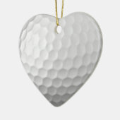 Gesigneerde golfbalcadeaus keramisch ornament (Links)